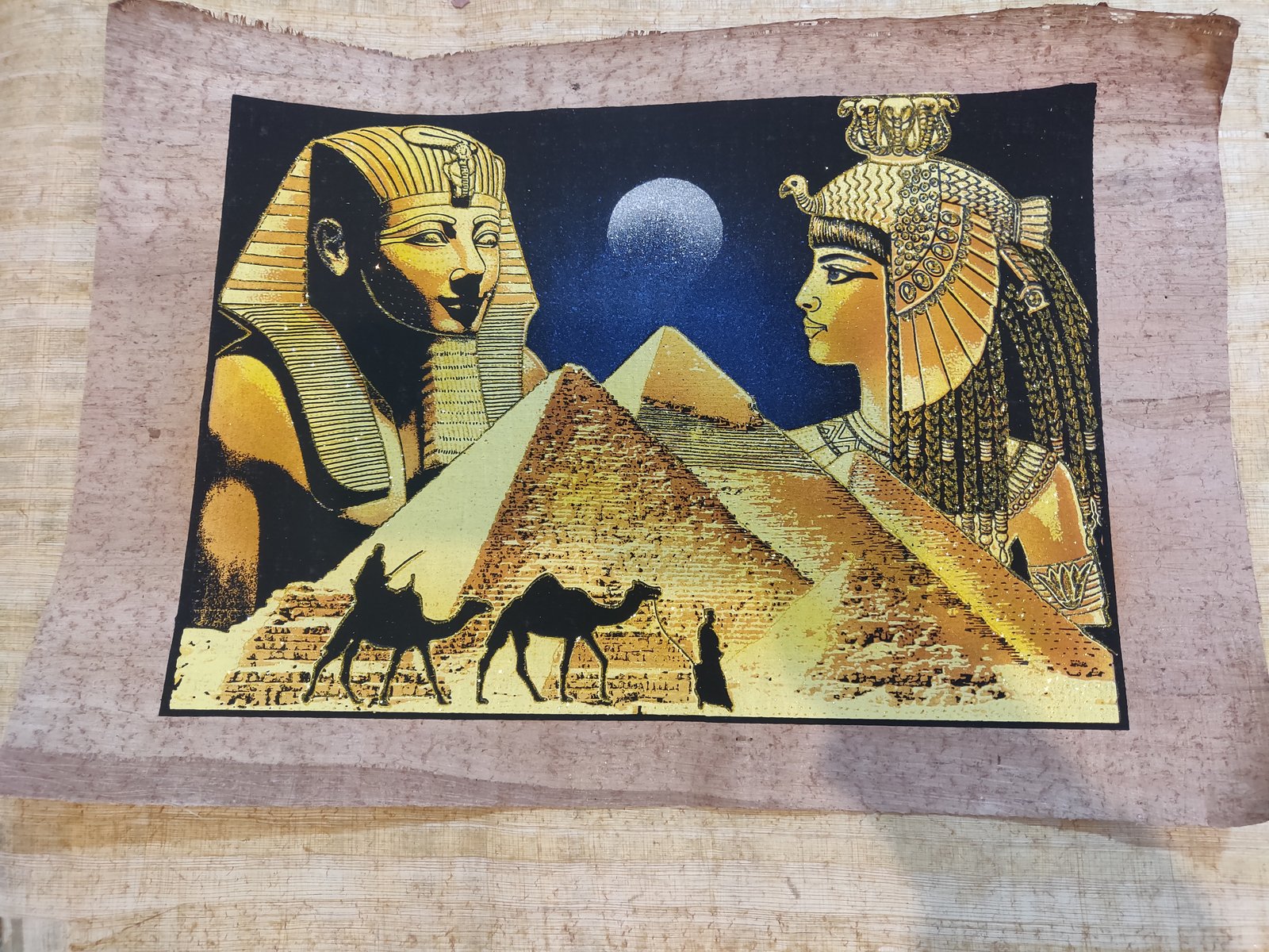 Authentic Handmade Egyptian Papyrus Wall Art – 44 x 33 cm – Choose Design