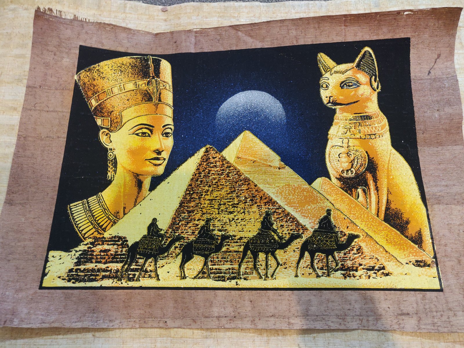 Authentic Handmade Egyptian Papyrus Wall Art – 44 x 33 cm – Choose Design