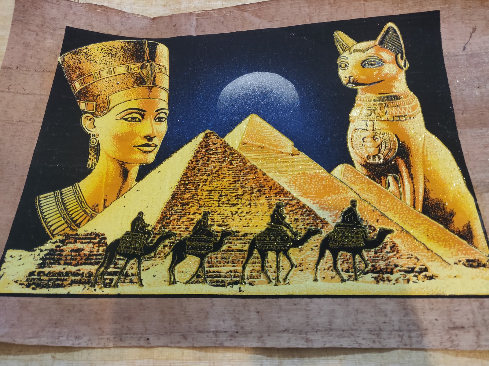 Authentic Handmade Egyptian Papyrus Wall Art – 44 x 33 cm – Choose Design