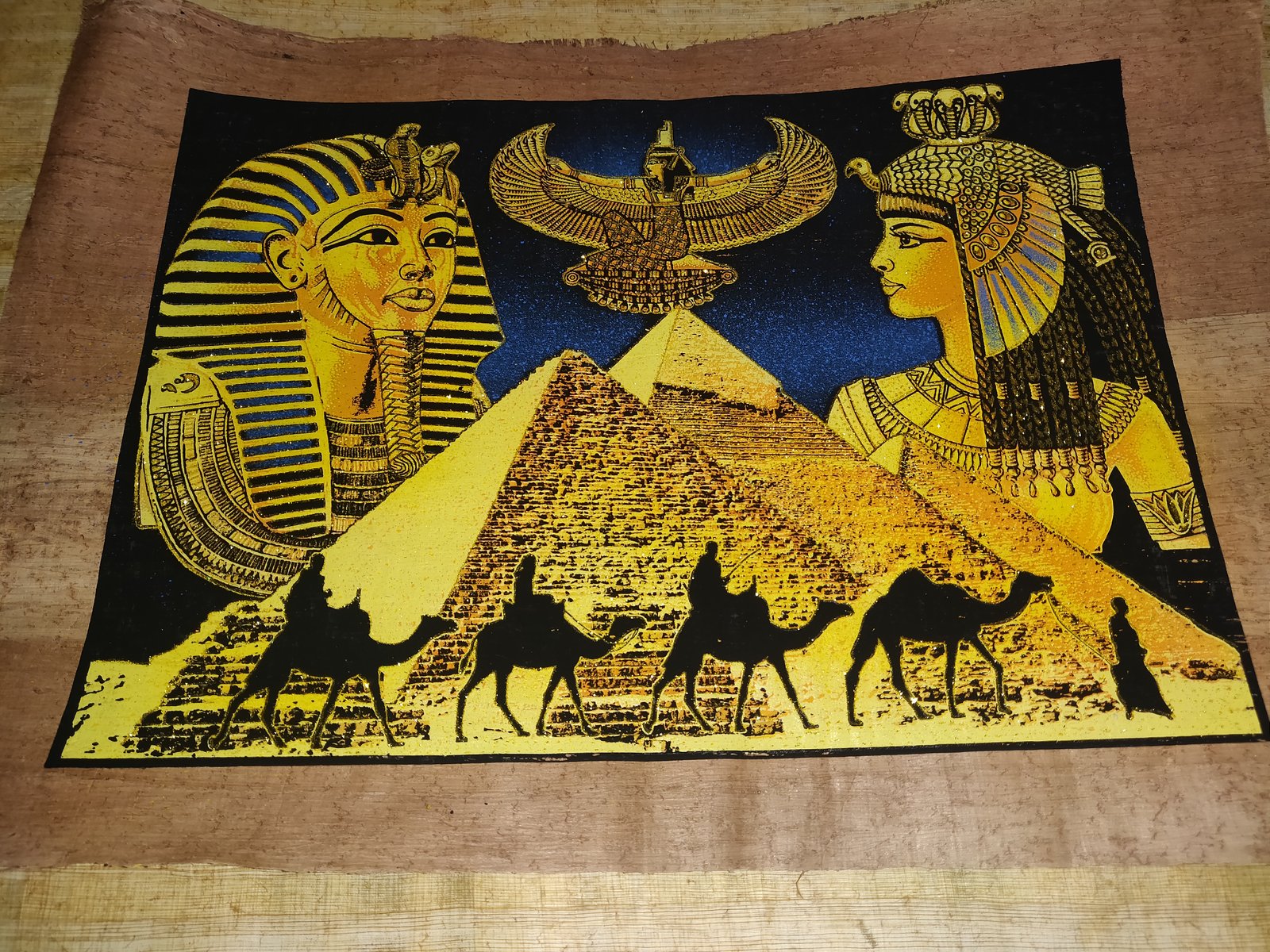 Authentic Handmade Egyptian Papyrus Wall Art – 44 x 33 cm – Choose Design