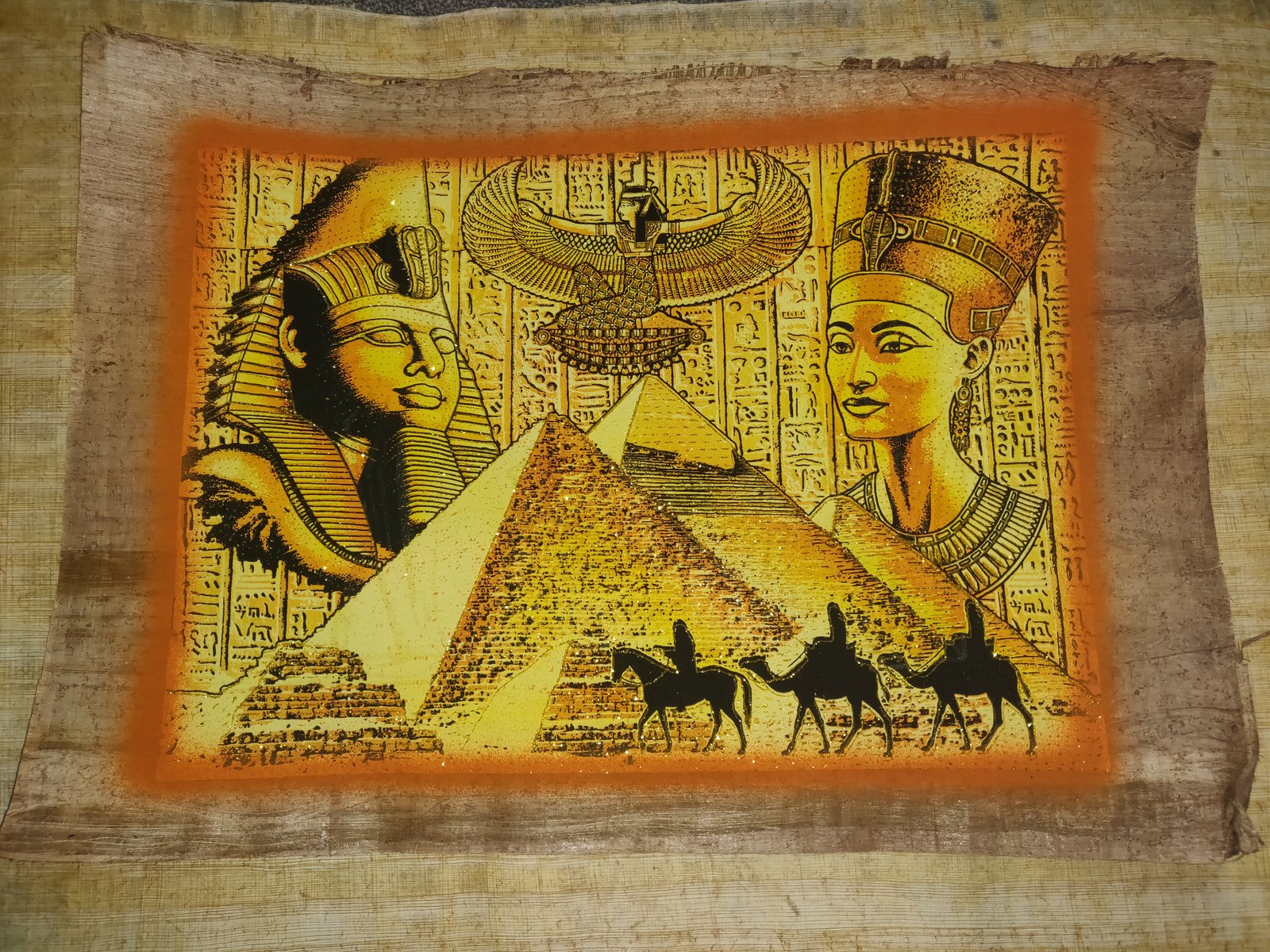 Authentic Handmade Egyptian Papyrus Wall Art – 44 x 33 cm – Choose Design