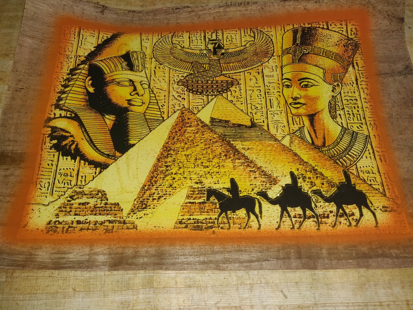 Authentic Handmade Egyptian Papyrus Wall Art – 44 x 33 cm – Choose Design