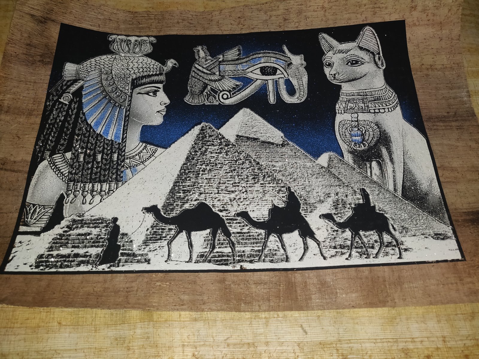 Authentic Handmade Egyptian Papyrus Wall Art – 44 x 33 cm – Choose Design