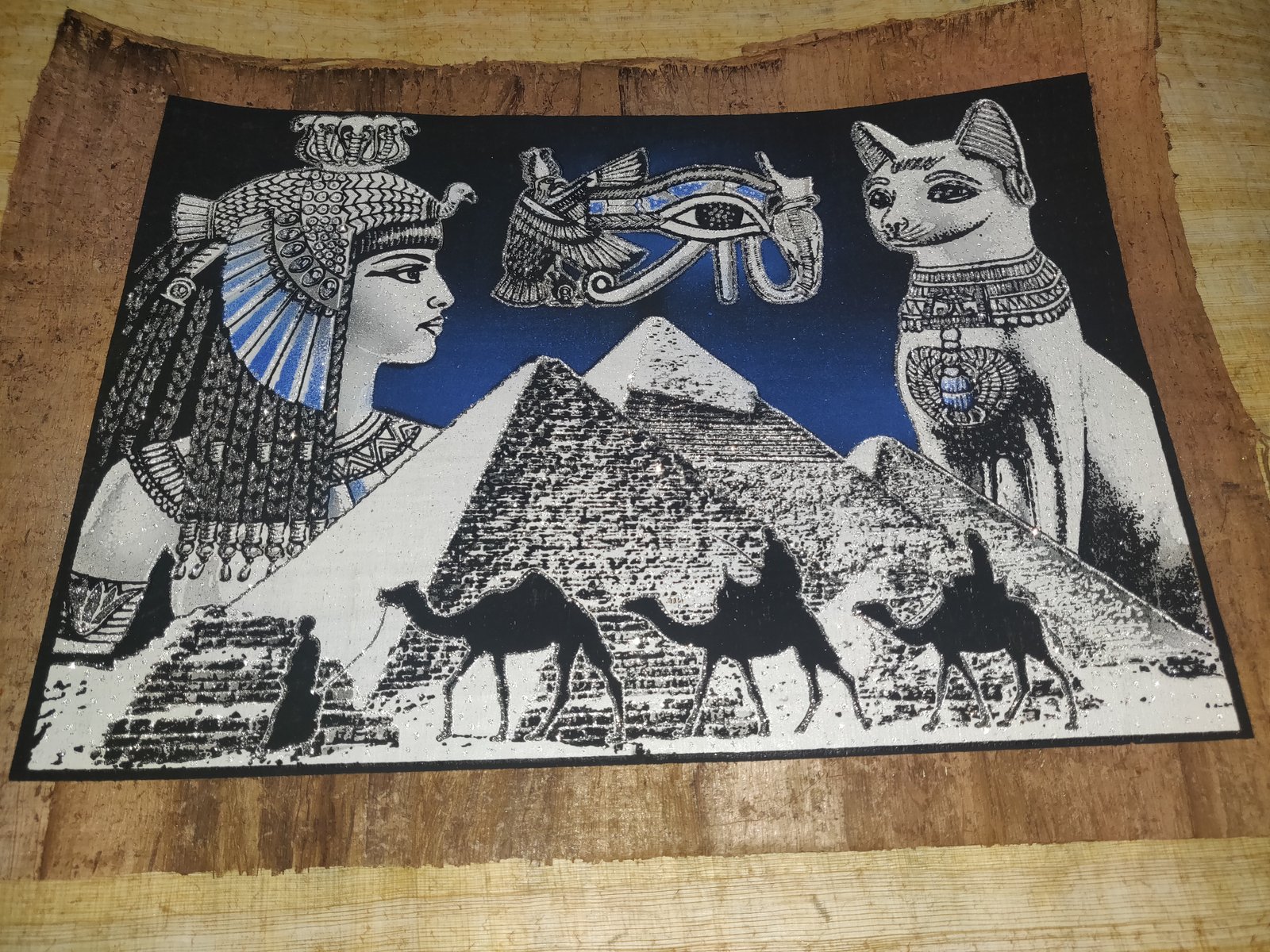 Authentic Handmade Egyptian Papyrus Wall Art – 44 x 33 cm – Choose Design