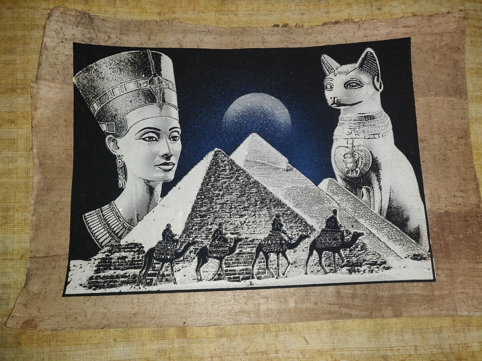 Authentic Handmade Egyptian Papyrus Wall Art – 44 x 33 cm – Choose Design