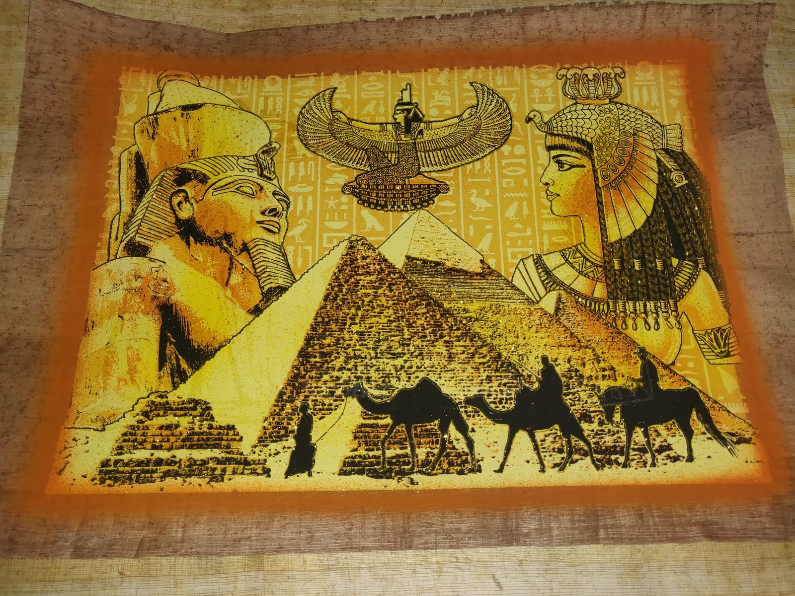 Authentic Handmade Egyptian Papyrus Wall Art – 44 x 33 cm – Choose Design