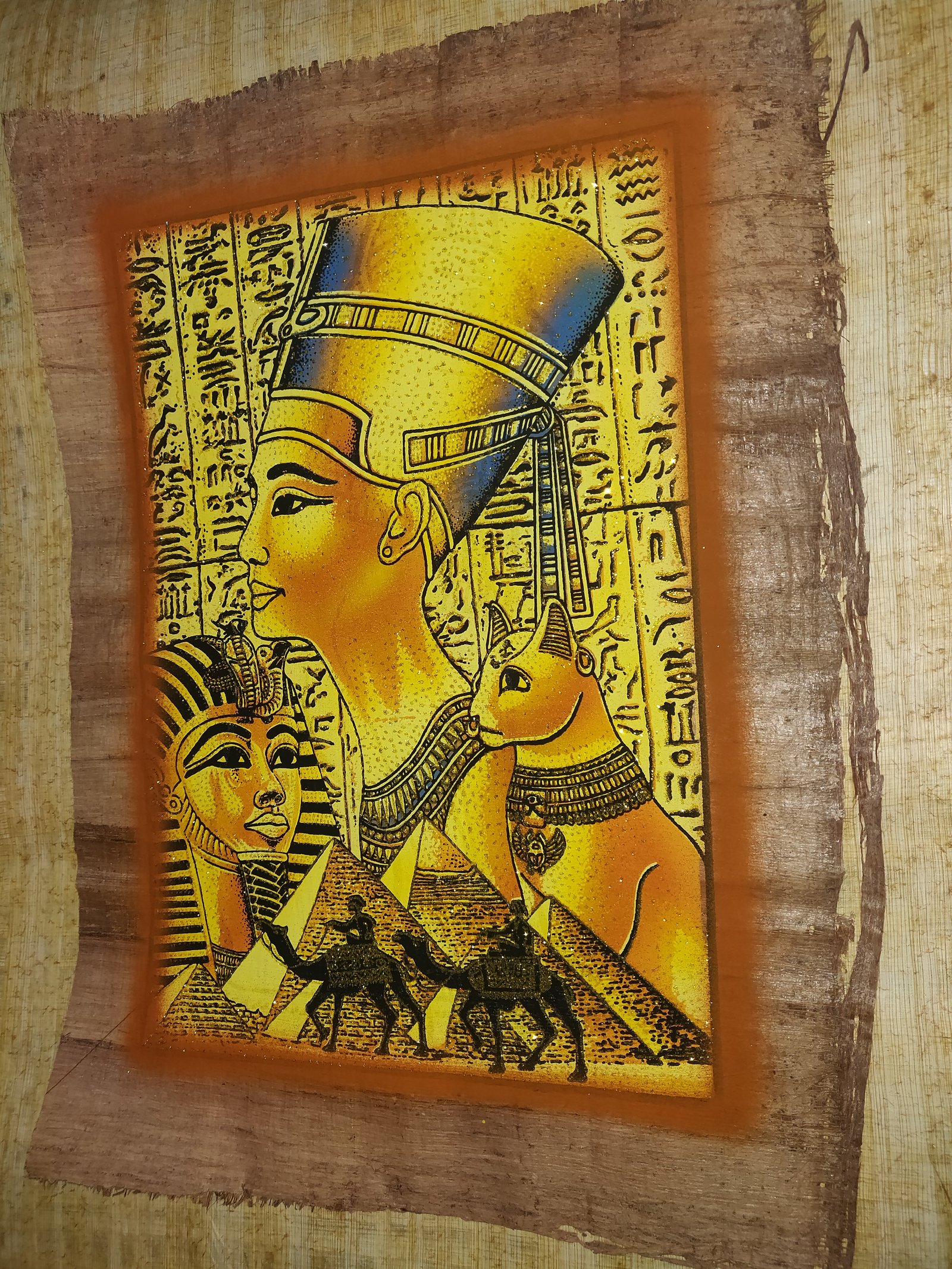 Authentic Handmade Egyptian Papyrus Wall Art – 44 x 33 cm – Choose Design