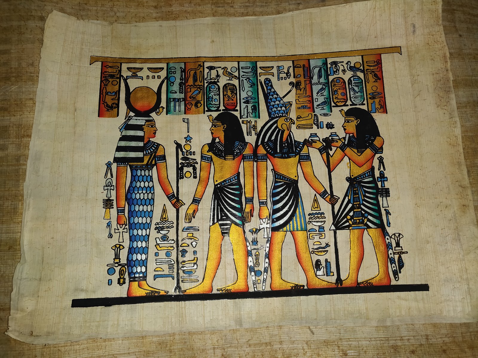 Authentic Handmade Egyptian Papyrus Wall Art – 44 x 33 cm – Choose Design