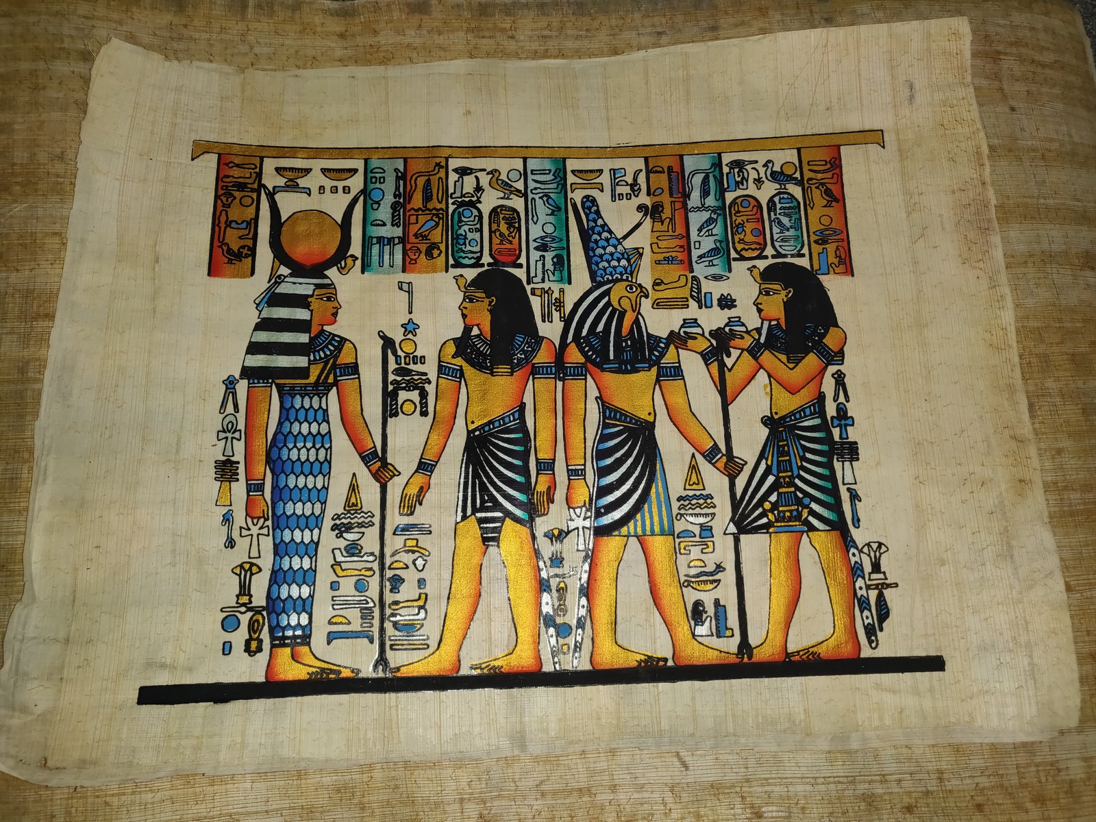Authentic Handmade Egyptian Papyrus Wall Art – 44 x 33 cm – Choose Design