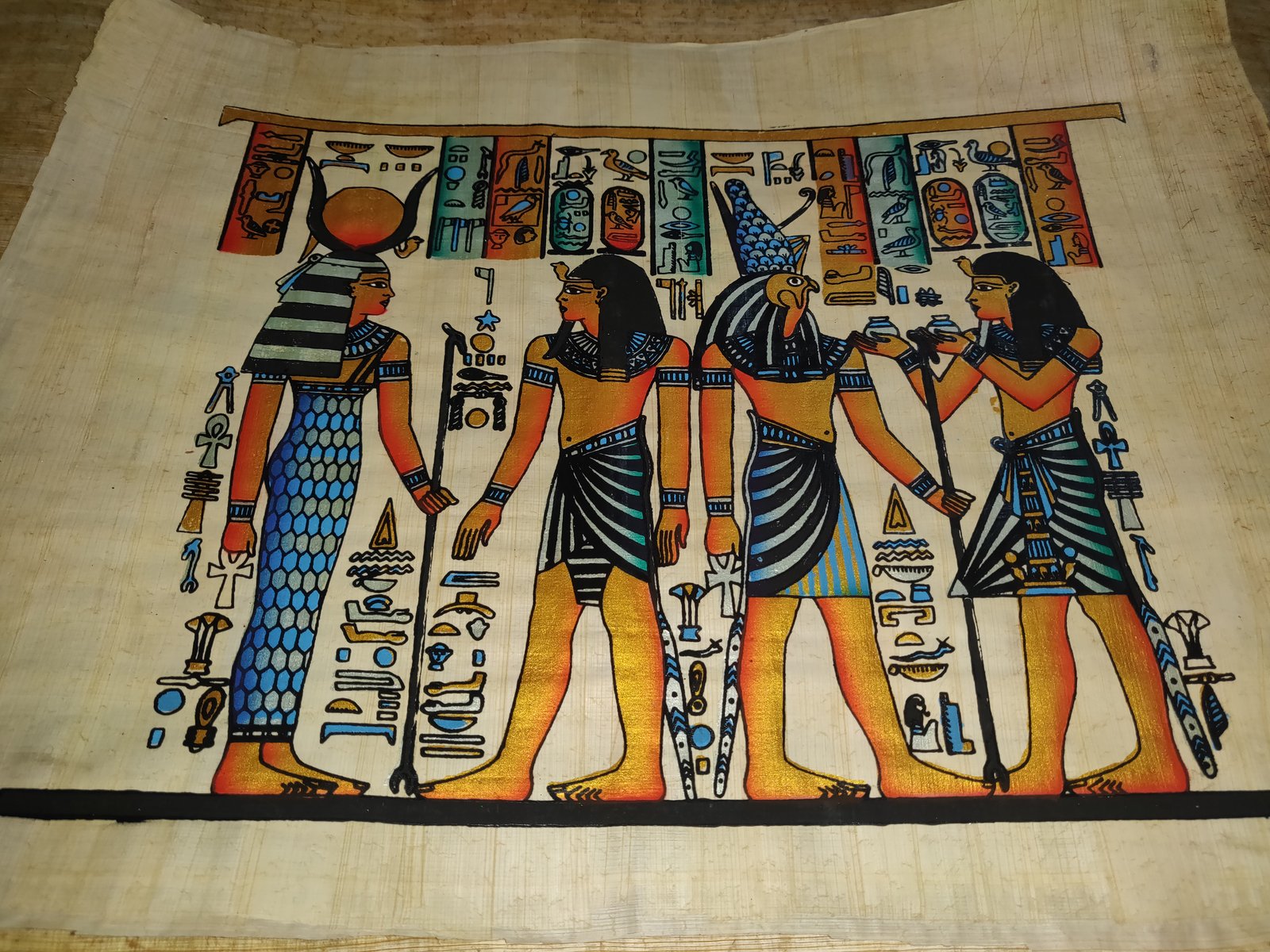 Authentic Handmade Egyptian Papyrus Wall Art – 44 x 33 cm – Choose Design