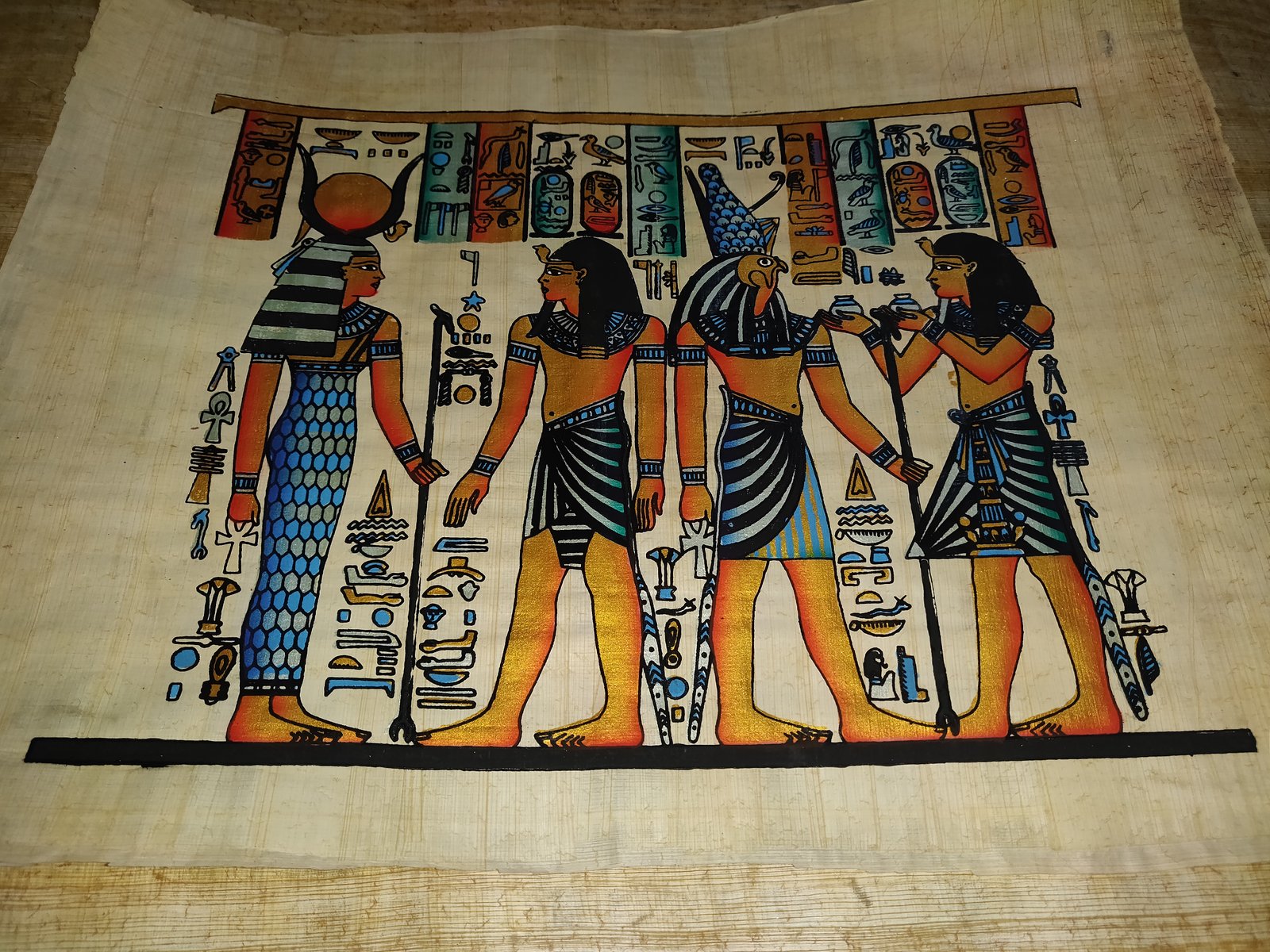 Authentic Handmade Egyptian Papyrus Wall Art – 44 x 33 cm – Choose Design