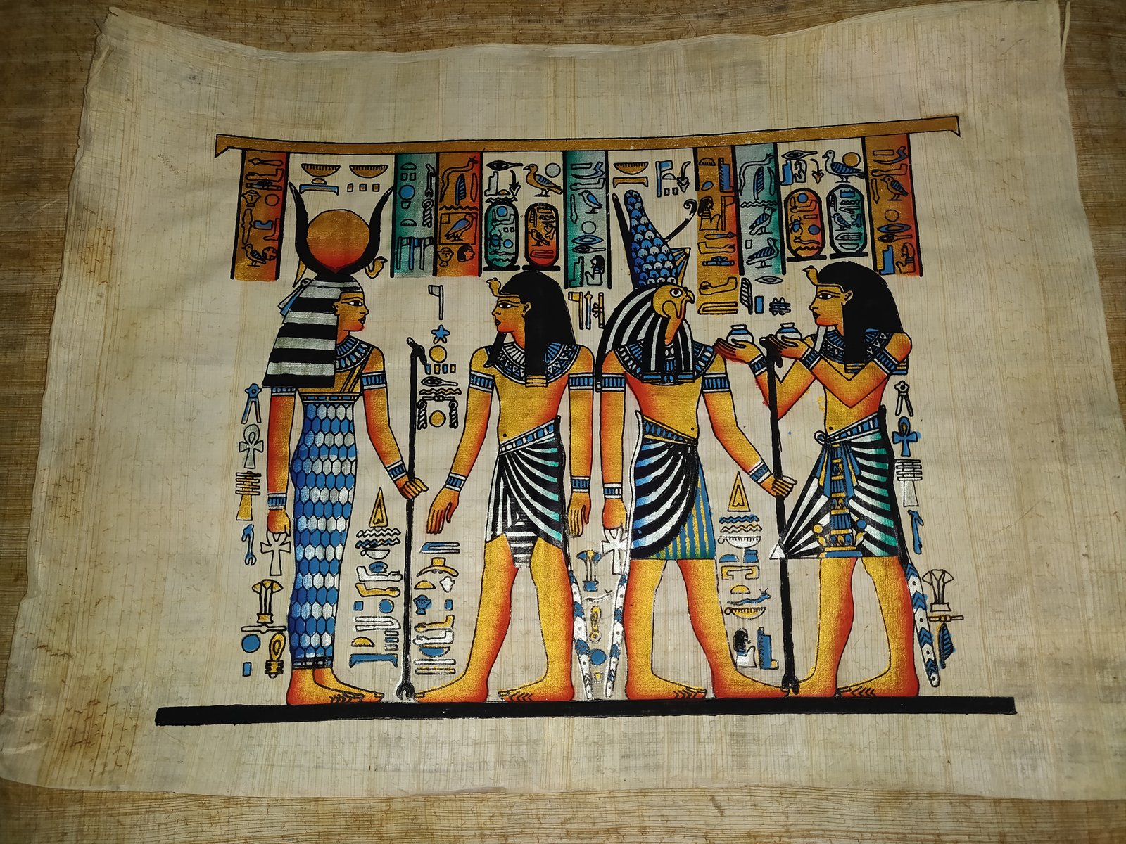 Authentic Handmade Egyptian Papyrus Wall Art – 44 x 33 cm – Choose Design
