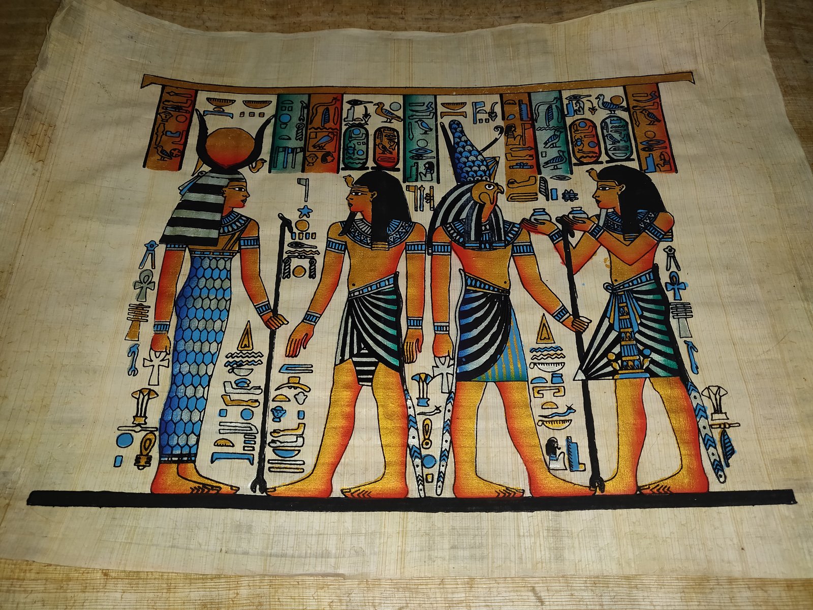 Authentic Handmade Egyptian Papyrus Wall Art – 44 x 33 cm – Choose Design