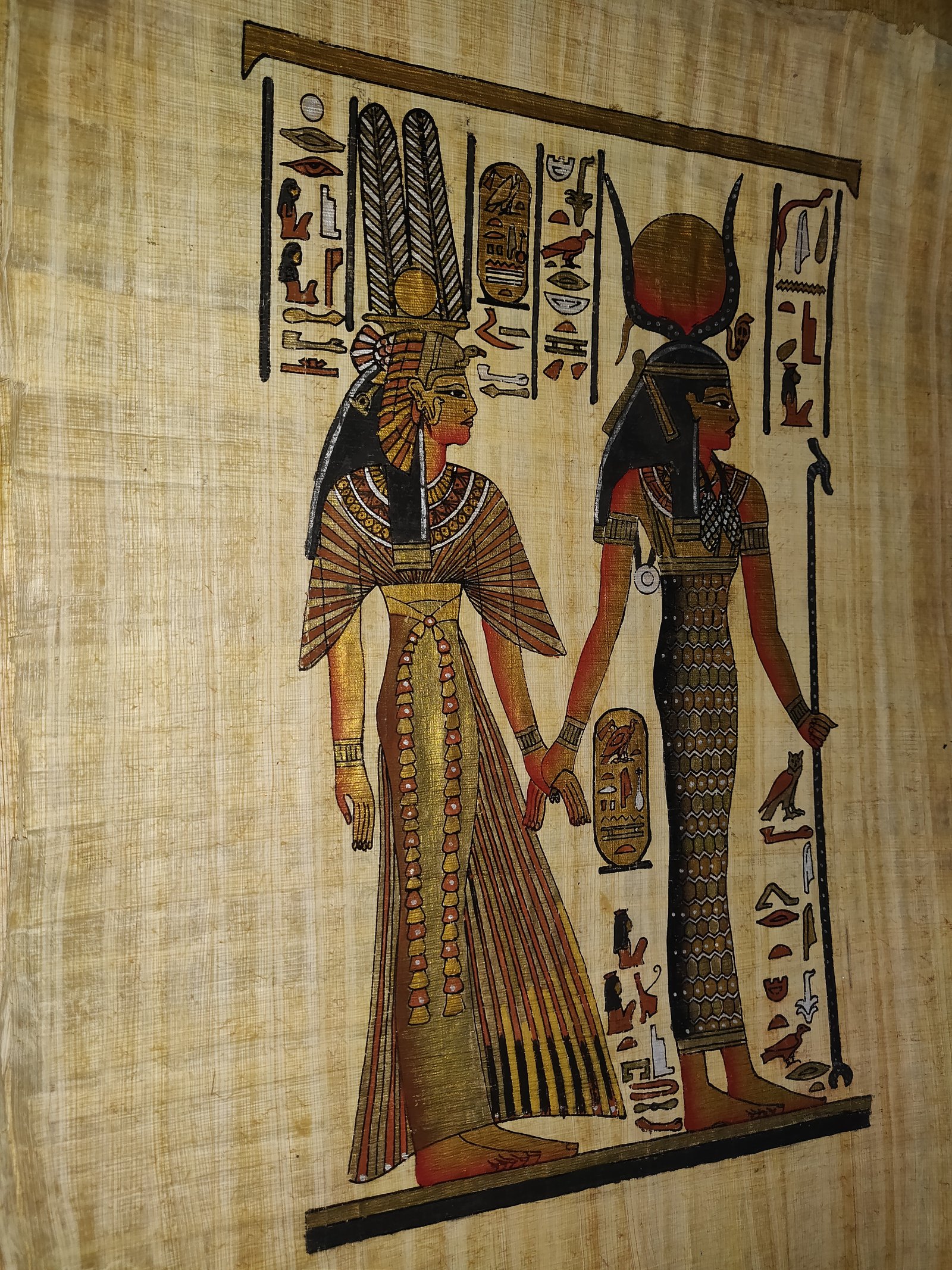 Authentic Handmade Egyptian Papyrus Wall Art – 44 x 33 cm – Choose Design