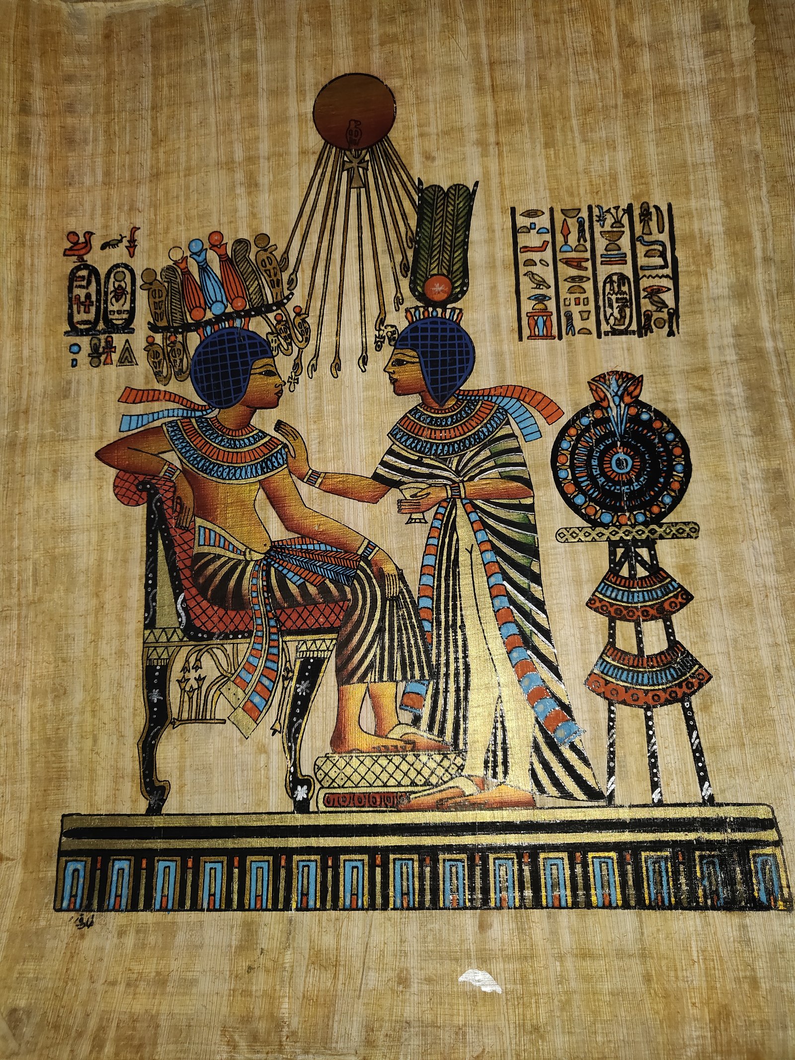 Authentic Handmade Egyptian Papyrus Wall Art – 44 x 33 cm – Choose Design