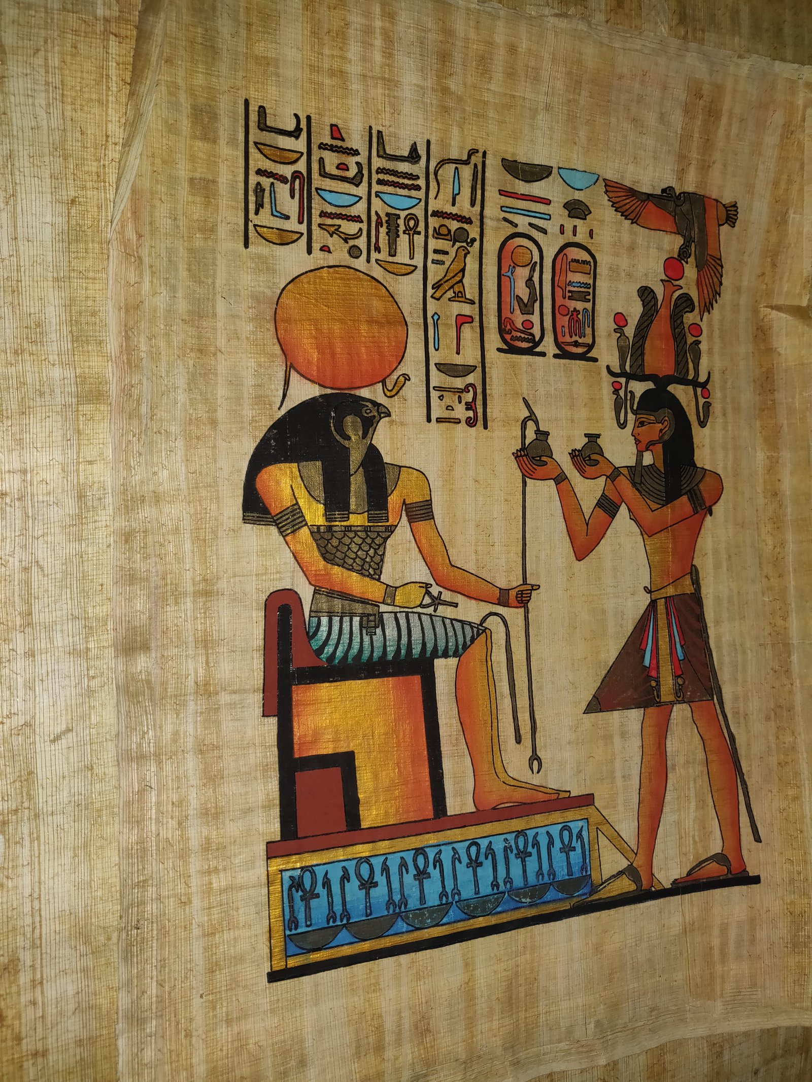 Authentic Handmade Egyptian Papyrus Wall Art – 44 x 33 cm – Choose Design