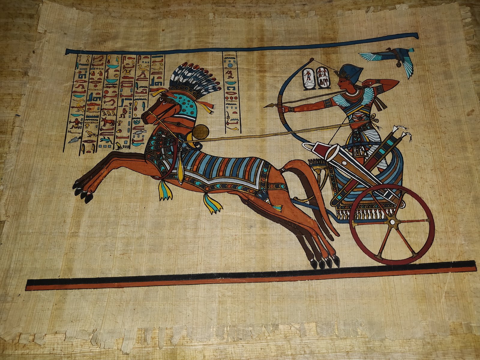 Authentic Handmade Egyptian Papyrus Wall Art – 44 x 33 cm – Choose Design