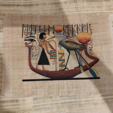 Handmade Egyptian Papyrus Wall Art from Egypt – Traditional Hand Painted Artwork