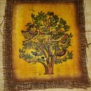 Authentic Egyptian Khesh Papyrus Wall Art – Medium 30 x 22 cm – Hand-Painted Hes