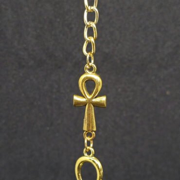 Horus Eye and Key of Life Keychain with Ring – Ancient Egyptian Symbol